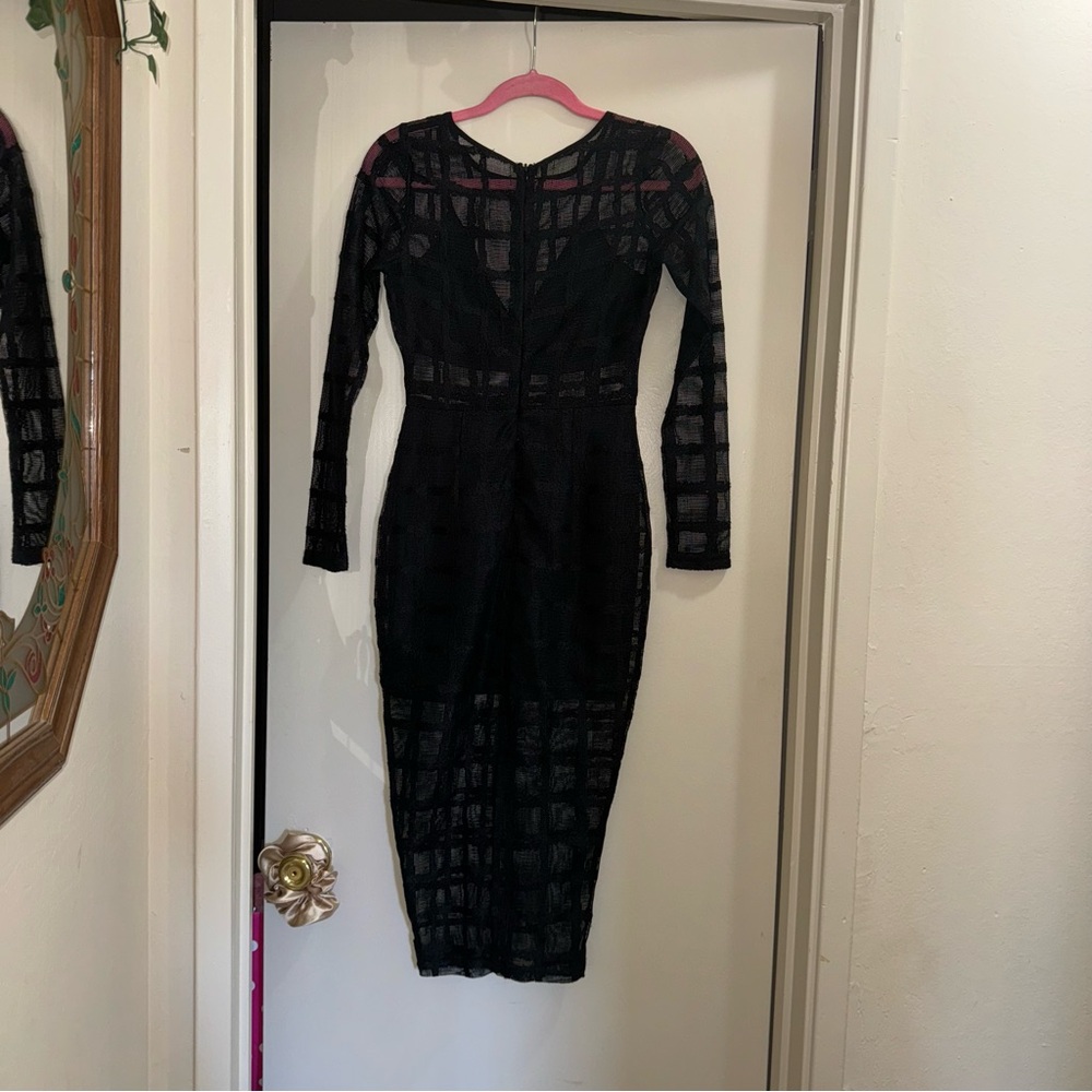 Black Mesh Dress